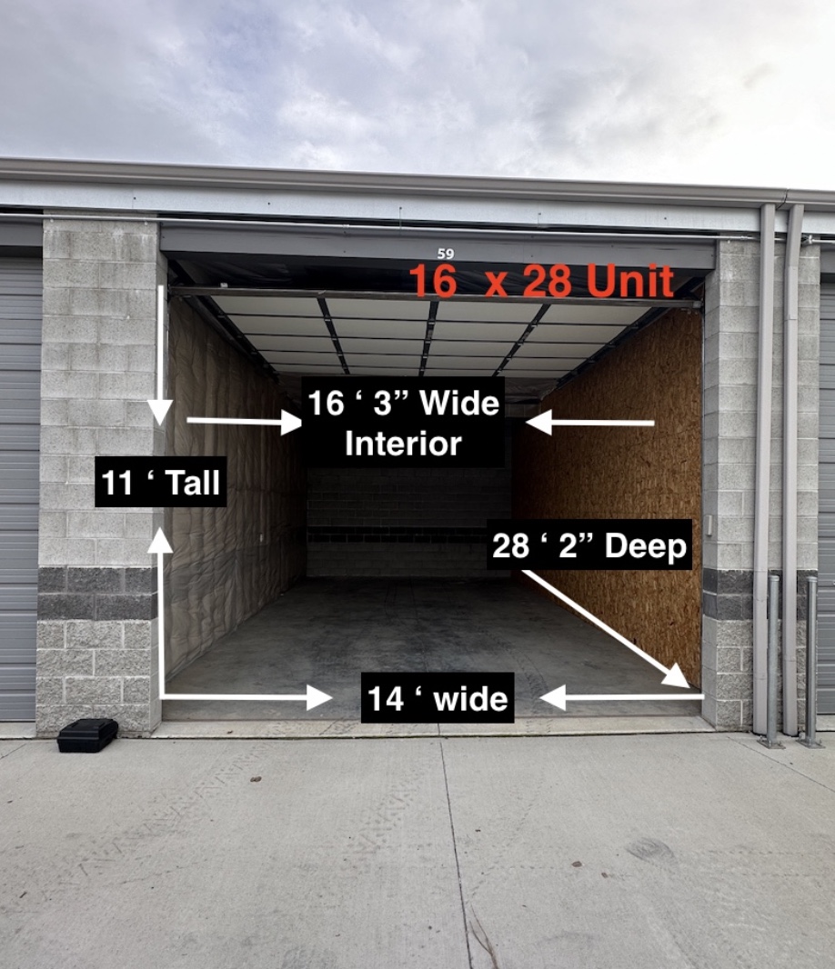 Picture of a 16 x 28 Unit